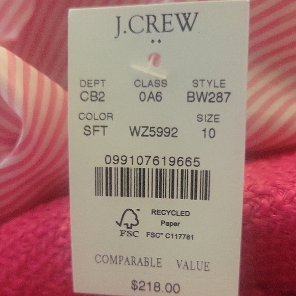 J. Crew Factory Schoolboy Tweed Blazer In Sweet Fuchsia - Picture 10 of 16